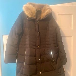 Michael Kors mid-length hooded puffer NWT Sz 1X